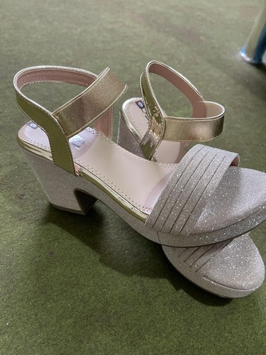 Sandali donna glitter zeppa - sandali,